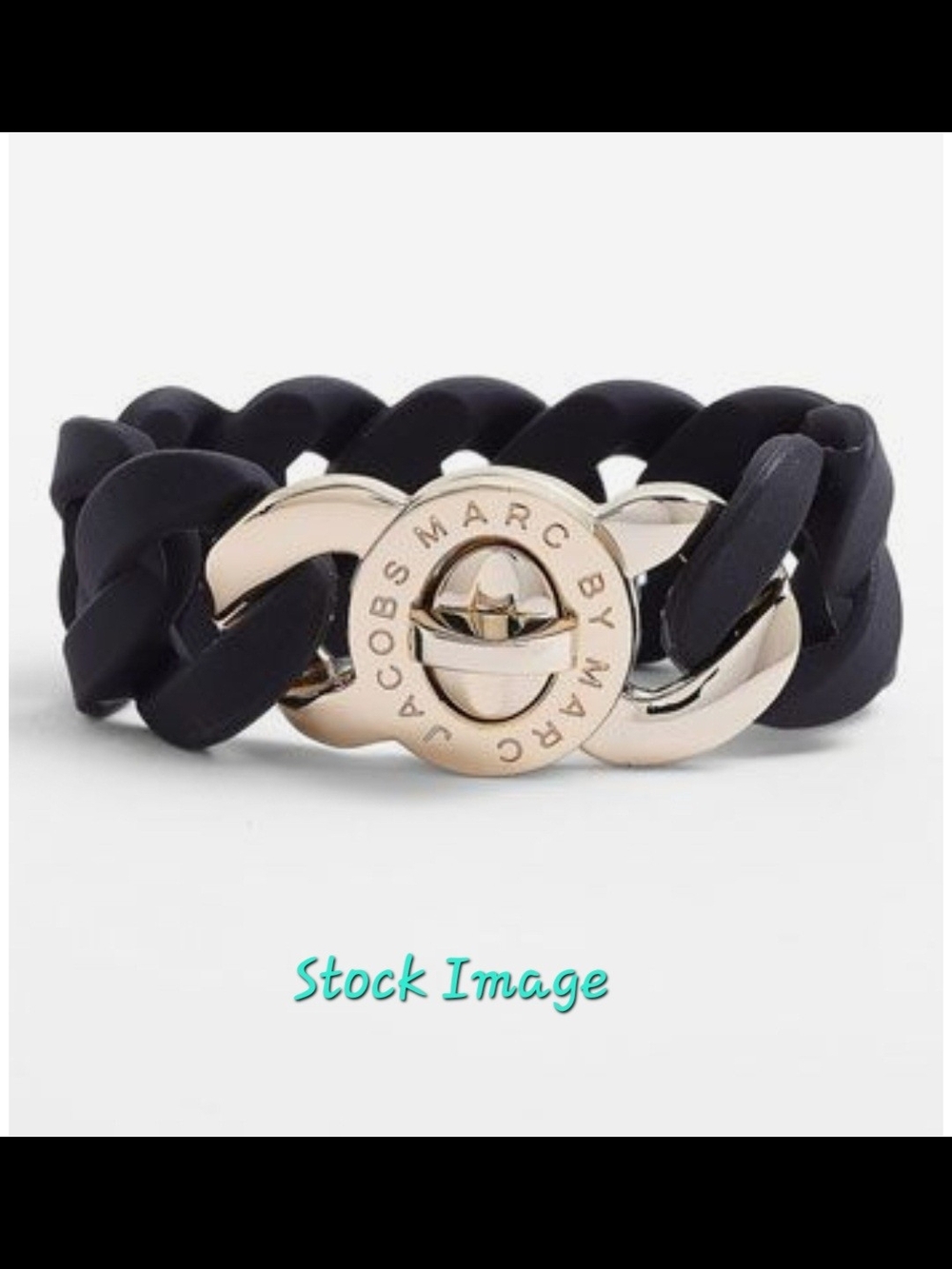 Marc by Marc Jacobs "Katie" Laser-Cut Chain Turnlock Bracelet